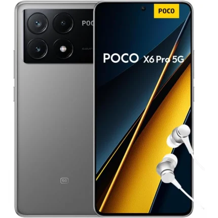 Smartphone Xiaomi POCO X6 Pro 5G, Carte SIM Non Incluse, Android, Version FR - Gris Original